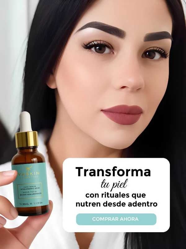 Serum de ácido hialurónico Yaskin para hidratar, revitalizar y rejuvenecer la piel.